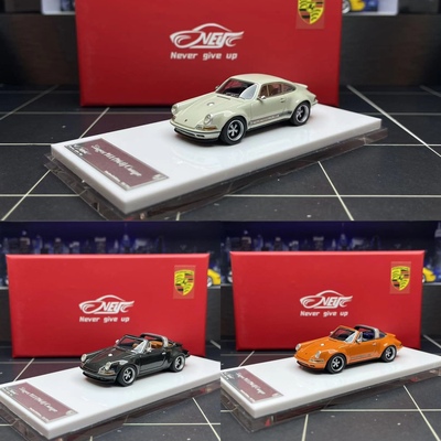 【现货】NEY限量版保时捷911 Singer 964 Coupe限量1:64 树脂车模