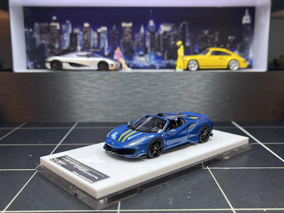 NEY限量版1:64法拉力488pista敞篷硬顶仿真树脂汽车模型