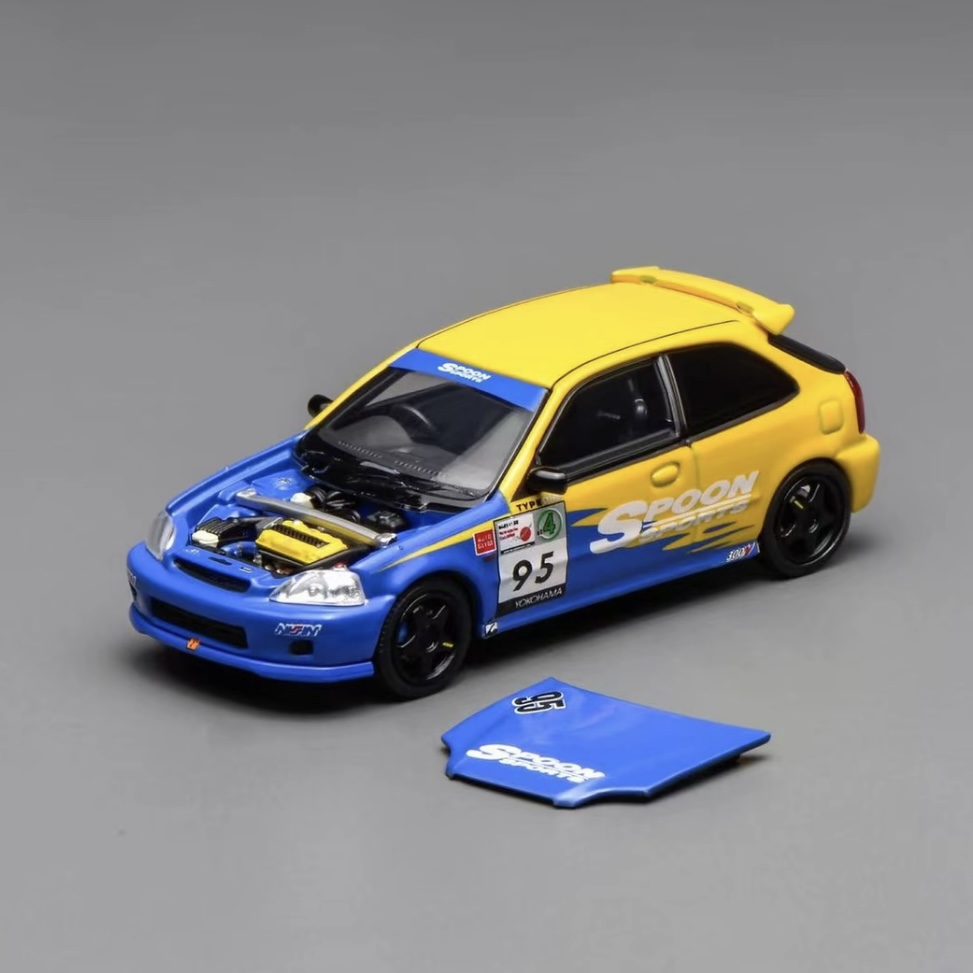 【李先生 】1:64 本田Honda Civic Type R(EK9)Spoon涂装汽车模型