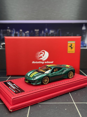 现货 RW1：64法拉利488pista树脂法拉力限量版汽车模型