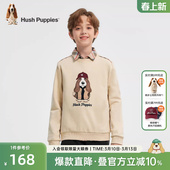 大童卡通圆领套头衫 新款 儿童宽松上衣 男童卫衣春秋季 暇步士童装