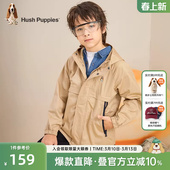 休闲儿童宝宝连帽外套 中大童时尚 暇步士童装 男童风衣春秋新款