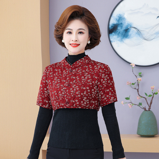 妈妈加绒护背护肩马甲防寒棉马夹中袖 小背心中老年睡觉护颈椎坎肩