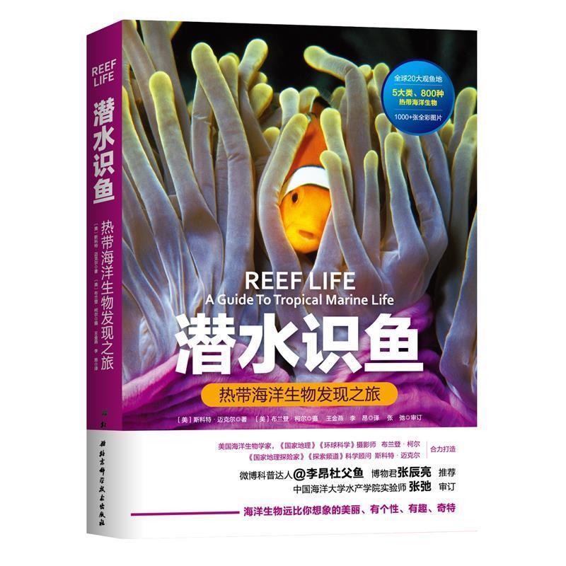 【正版包邮】 潜水识鱼:热带海洋生物发现之旅 (美)斯科特·迈克尔著,(美)布兰登·柯尔 摄 北京科学技术出版社