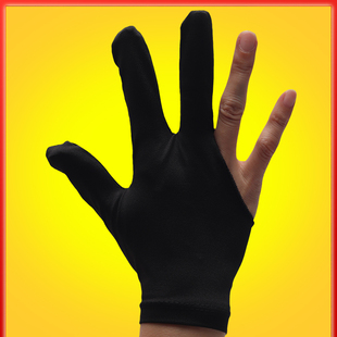 台球手套台球手套三指手套专用左手桌球右手台球厅打台球专用手套