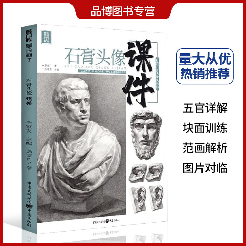 课件石膏头像2020敲门砖彭家广素描基础入门步骤临摹五官照片对画解析