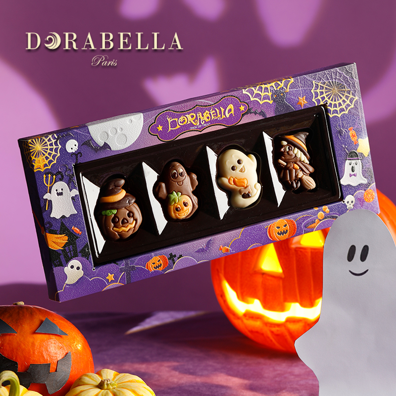 比利时进口万圣节巧克力送女生男孩儿童糖果圣诞零食礼盒伴手礼物