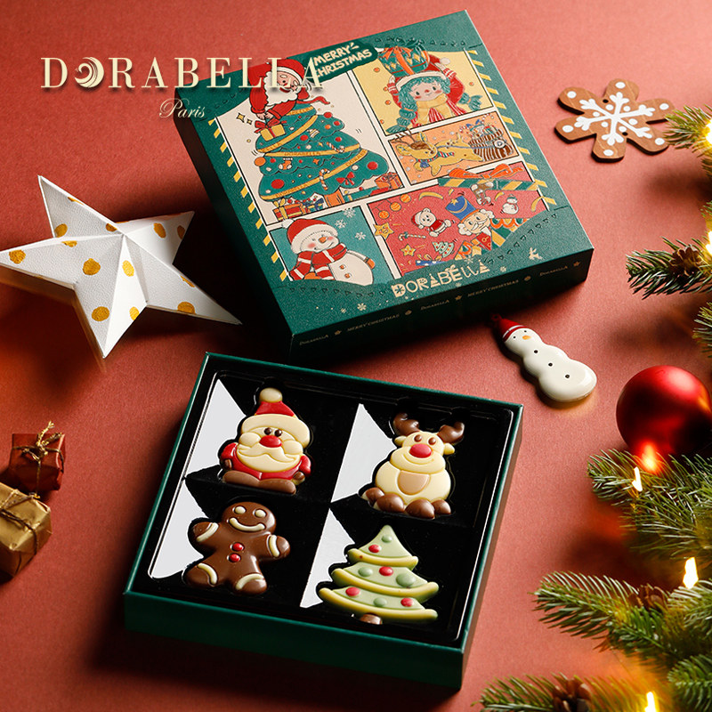 圣诞节限定糖果礼盒装送女生小朋友男孩进口巧克力儿童零食品礼物