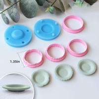 Cross-border new products: Scalloped Edge Plate Polymer Clay earring mold Silicone mold thumbnail 3