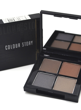 包邮colour time/colour story四色眉粉深咖中咖浅咖灰色易上色
