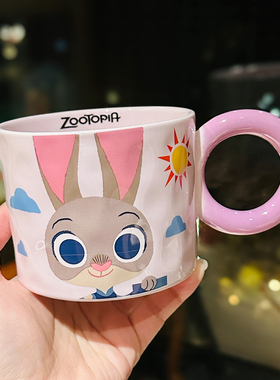 疯狂动物城联名陶瓷马克杯可爱创意水杯高颜值卡通咖啡杯生日礼物