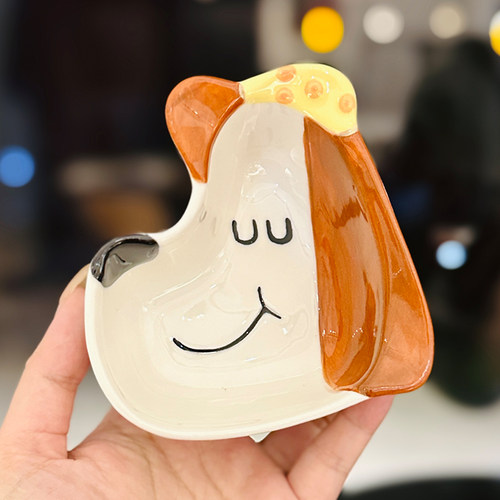 可爱卡通陶瓷火锅蘸料小碗家用调料酱油醋调味小碟子女生小吃碟子