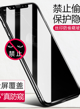 适用苹果17 16 15PROMAX 14PLUS 13 12 11PRO MAX XS XR全屏丝印防偷窥防爆手机钢化膜批发