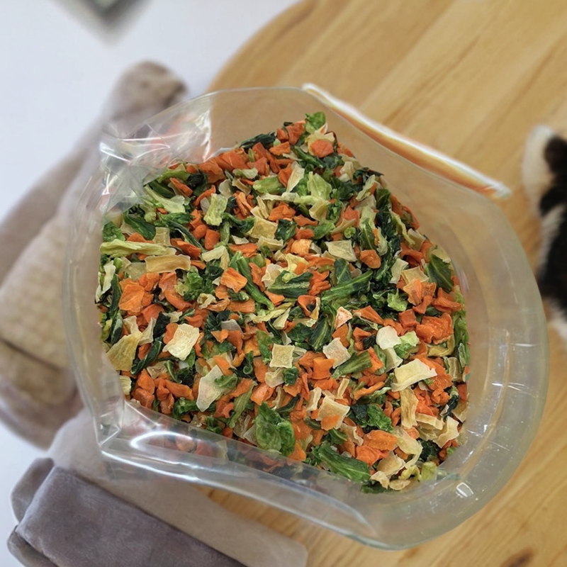 宠物蔬菜沙拉零食仓鼠兔子龙猫天竺鼠豚鼠龙猫什锦混合菜干500克