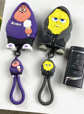 适用广汽传祺GS4plus钥匙套M8全包GS8传奇GS3GS5M6pro车扣壳卡通