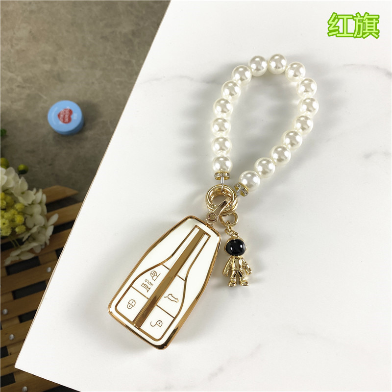 红旗hs5钥匙套h5汽车H9专用S7女HS9新ehs9高档eqm5包保护扣壳女生