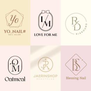 logo设计原创品牌字母美业美容婚礼结婚标志英文字体水印商标定制