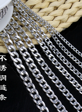 bnk不锈钢链条磨边diy钛钢手工