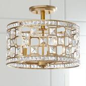 后现代简约北欧客厅水晶创意设计师样板间服装 店卧室圆形大气吊灯