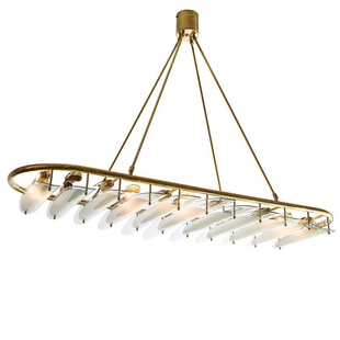 北欧现代创意滑板玻璃罩设计会所装饰客厅卧室样板房奢华艺术吊灯