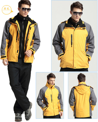 冲锋衣男女款秋冬新品户外防风工作服加绒保暖透气抓绒三合一外套