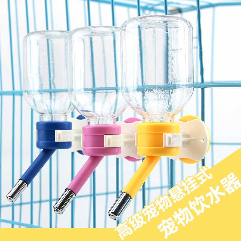 仓鼠饮水器兔喝水水碗荷兰猪水壶挂式自动喂水龙猫用品金丝熊水瓶