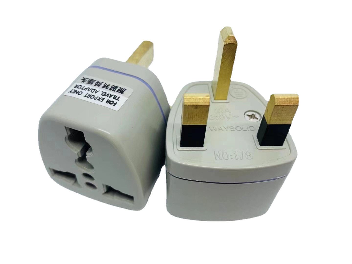 新款(三方脚)英标转换插头 转换插座 适用英国香港新加坡马尔代夫