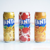 橙子味碳酸饮料汽水500ml 苹果 现货 芬达Fanta金葡萄 日本进口