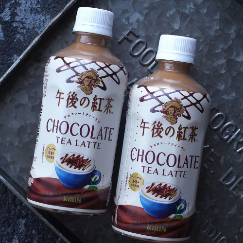 日本麒麟 Kirin巧克力可可拿铁红茶味/无糖午后红茶饮料400ml新品