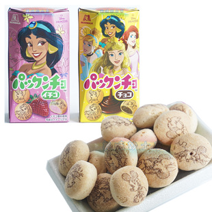森永Morinaga草莓41g 日本进口 巧克力43g迪士尼卡通儿童公主饼干