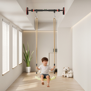 乐婴坊儿童秋千室内户外单杠荡秋千玩具宝宝感统训练吊绳家用吊椅