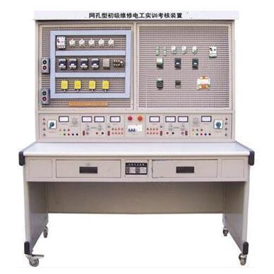 YM-08C初级维修电工实训考核装置单面双组网孔板型教学仪器