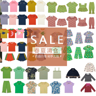 【亏本清仓】ins爆款春夏mp系列儿童男女宝宝短袖t恤连衣裙套装