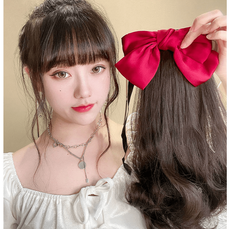 唐妮假发女马尾绑带式隐形无痕逼真接发片自然大波浪梨花卷发短款属于什么档次？