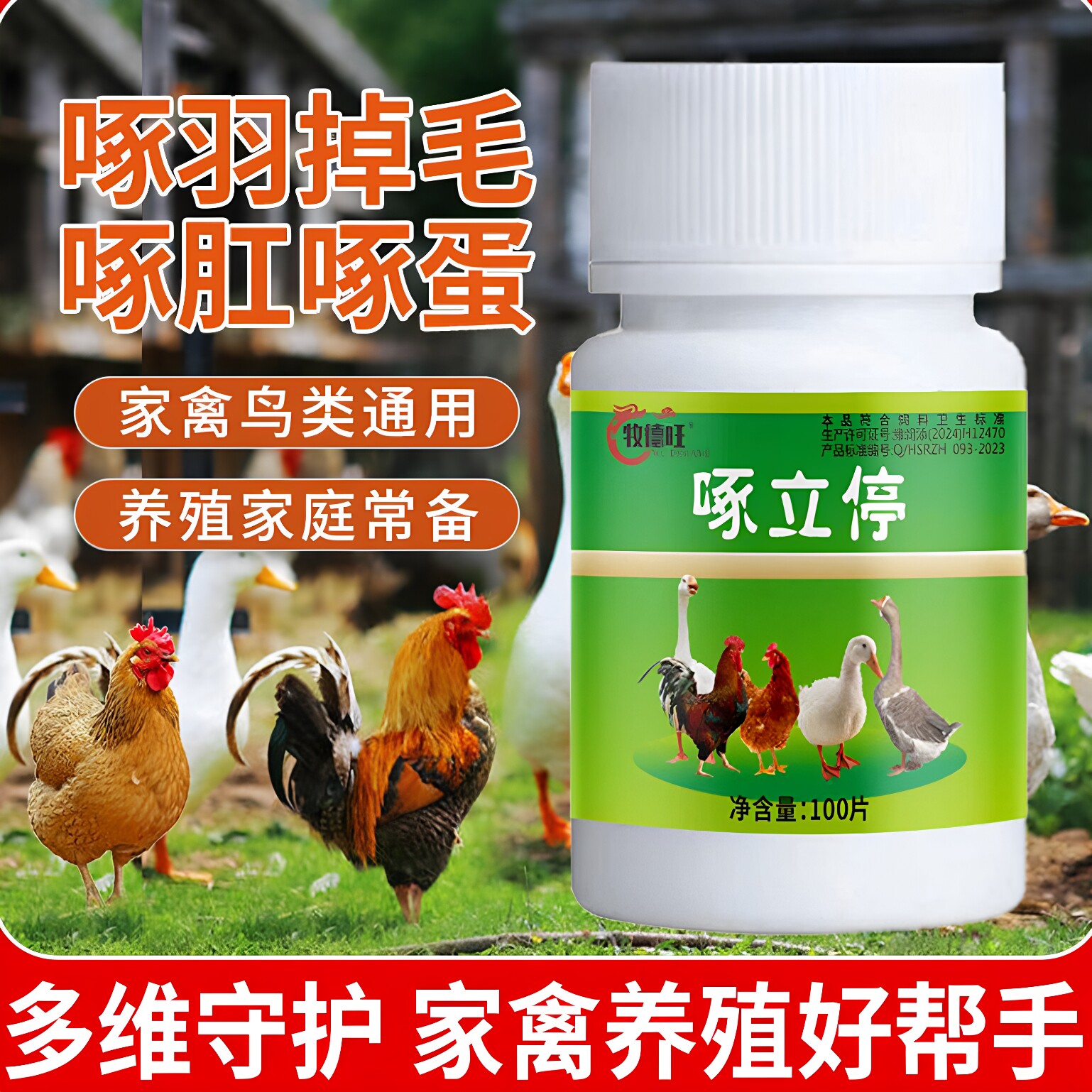 啄立停止啄灵鸡鸭鹅防啄毛止啄止咬灵鸡鸭防啄蛋小鹅啄毛鸡啄羽毛
