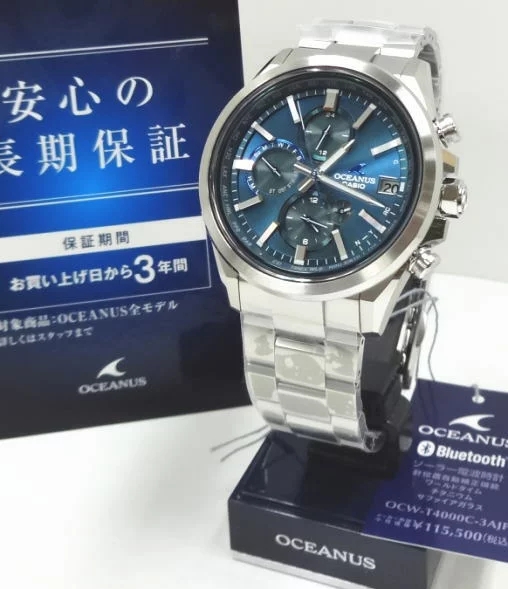 量贩时计 CASIO OCEANUS蓝牙太阳能电波表OCW-T4000C-3AJF日本邮 手表 日韩腕表 原图主图