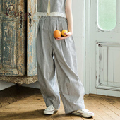 CRISP日系穿搭阔腿牛仔裤 新款 小个子宽松慵懒松弛感长裤 2025春季