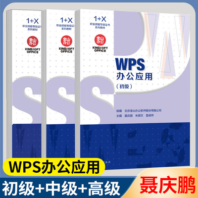 WPS办公应用初级+中级+高级3册