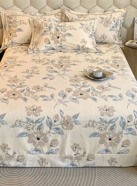 秋冬款优质加厚全棉磨毛双人床主卧2米x2米2大床床单250cmx270cm