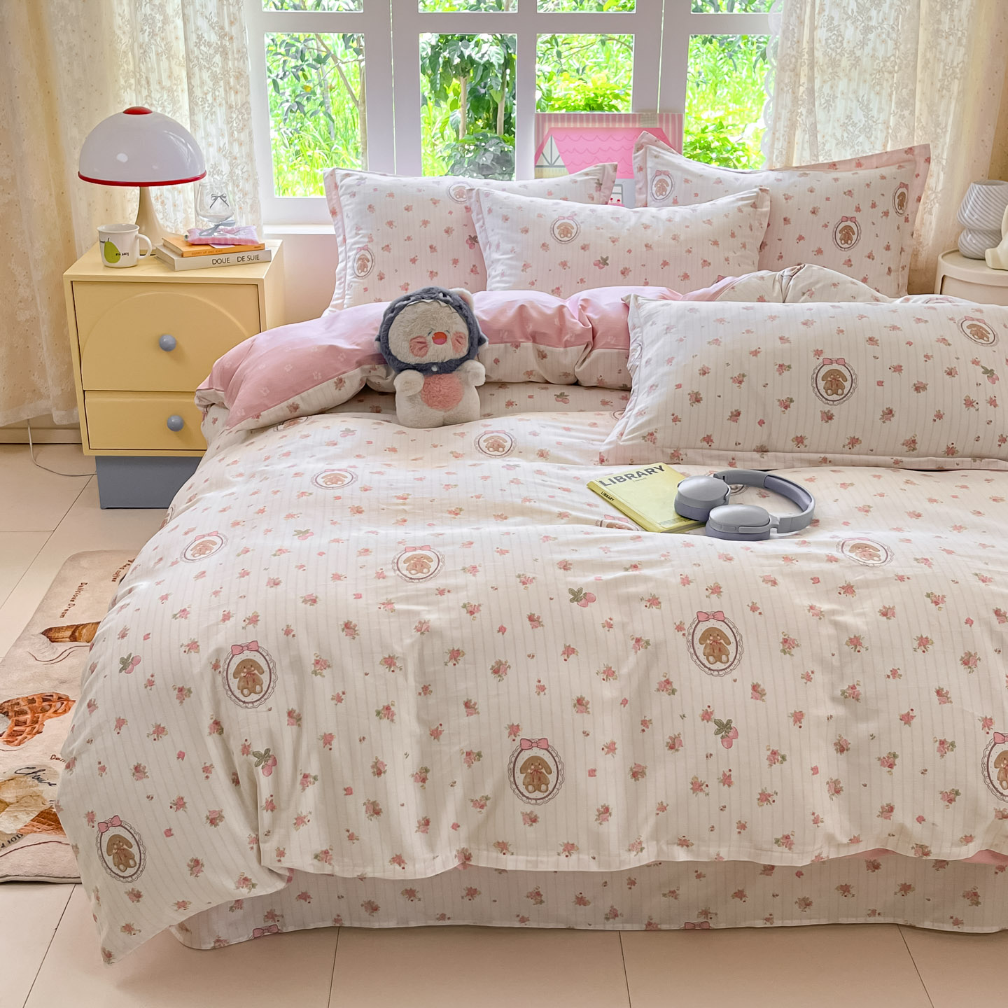 全棉2米x2米2大床四件套床笠款