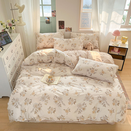 2米x2米2大床四件套床笠款纯棉