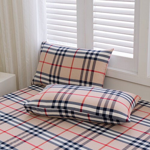 条纹格子枕套轻奢高级感枕头套