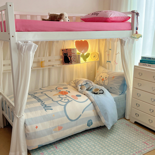 全棉男童高低床子母床上下铺专用四件套儿童1米2床上三件套床笠款