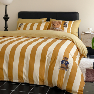 秋冬款加厚全棉磨毛青少年男童床品4四件套纯棉男孩男生高级感