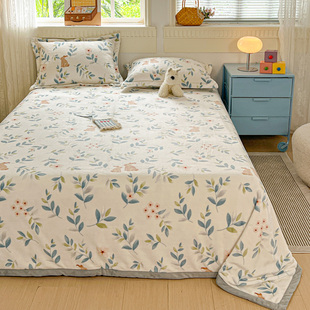 秋冬天加绒牛奶绒1米8乘以2米床单180x200毛绒床单和枕套三件套