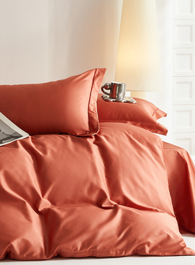 全棉优质100支高密度长绒棉红色紫色粉色灰色蓝色白色绿色被套