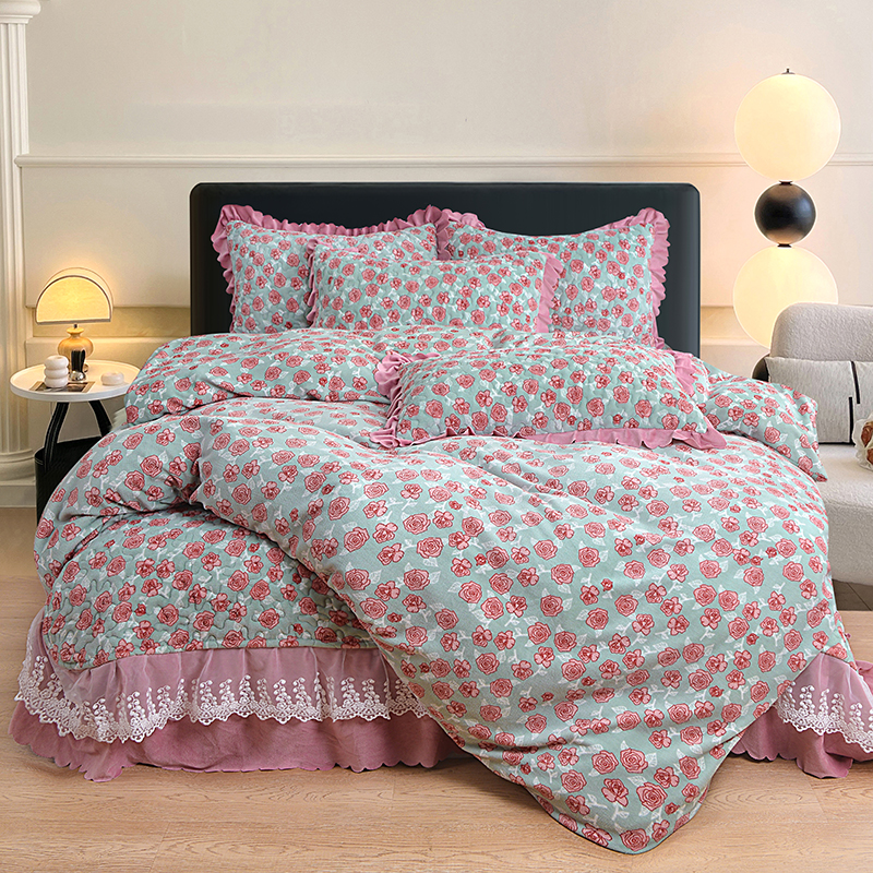 2米x2米2大床浪漫玫瑰花四件套