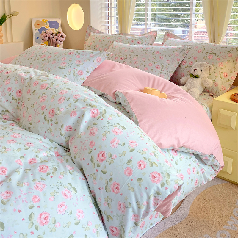 全棉2米x2米2大床四件套床笠款