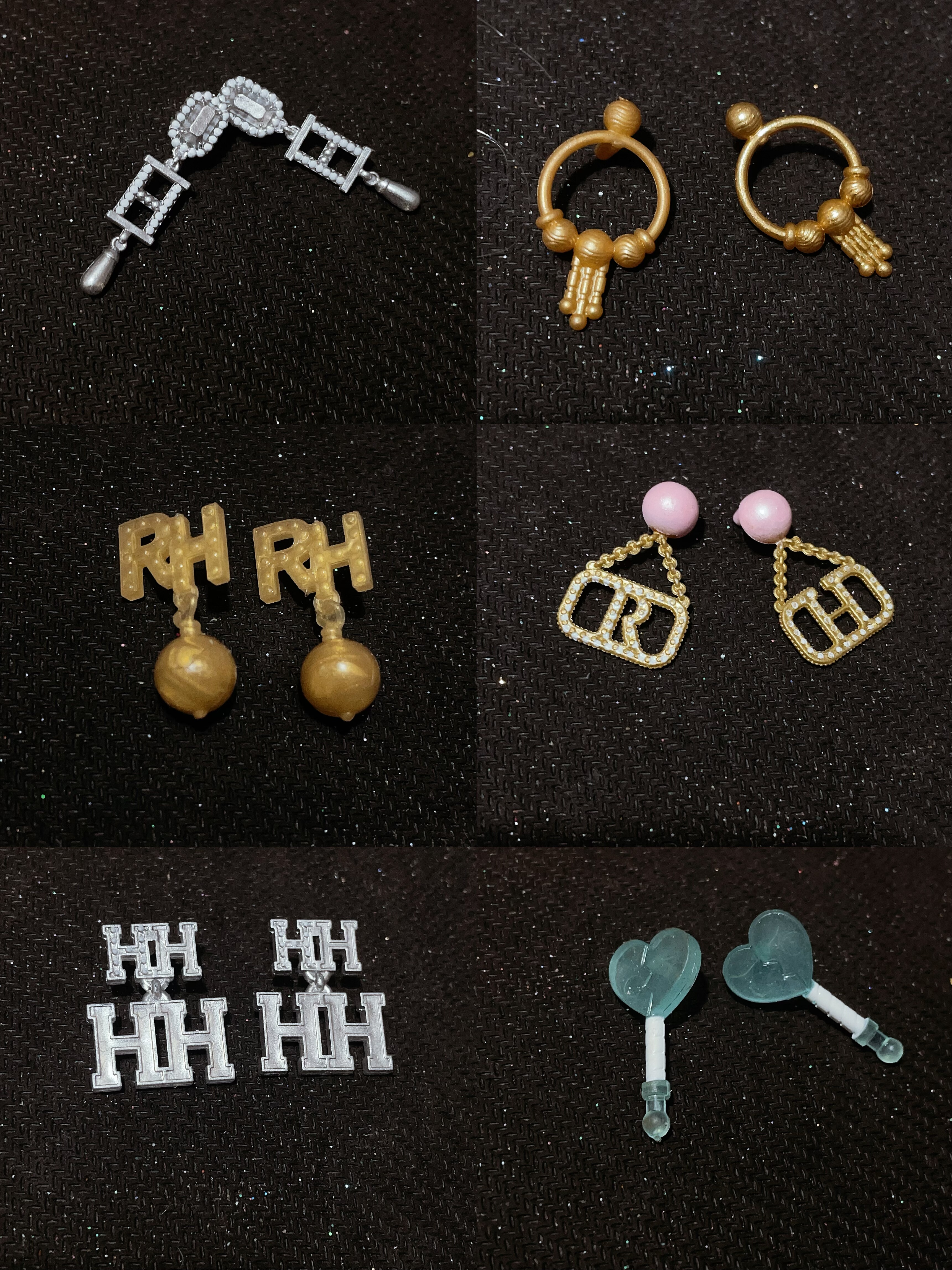 lol惊喜娃娃大姐姐彩虹高中配件现货耳钉耳环