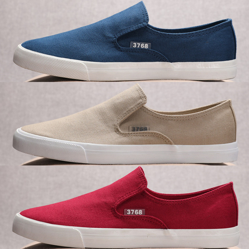 春季帆布鞋男韩版潮流百搭透气一脚蹬懒人鞋休闲防臭老北京布鞋男,流行男鞋,帆布鞋,淘宝优惠券,粉丝福利购,淘宝优惠卷